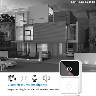 Foto 2 | Timbre Inteligente Inalámbrico Con Cámara 1 Transmiso 1 Recep Eo Safe Imports Esi-17427 Blanco