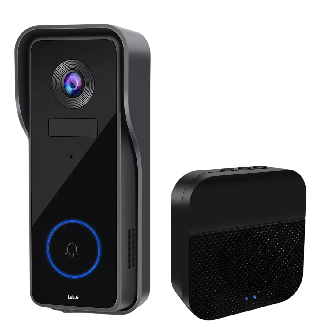 Foto 1 | Timbre Inalámbrico Inteligente Impermeable con Cámara 2k Hd Negro