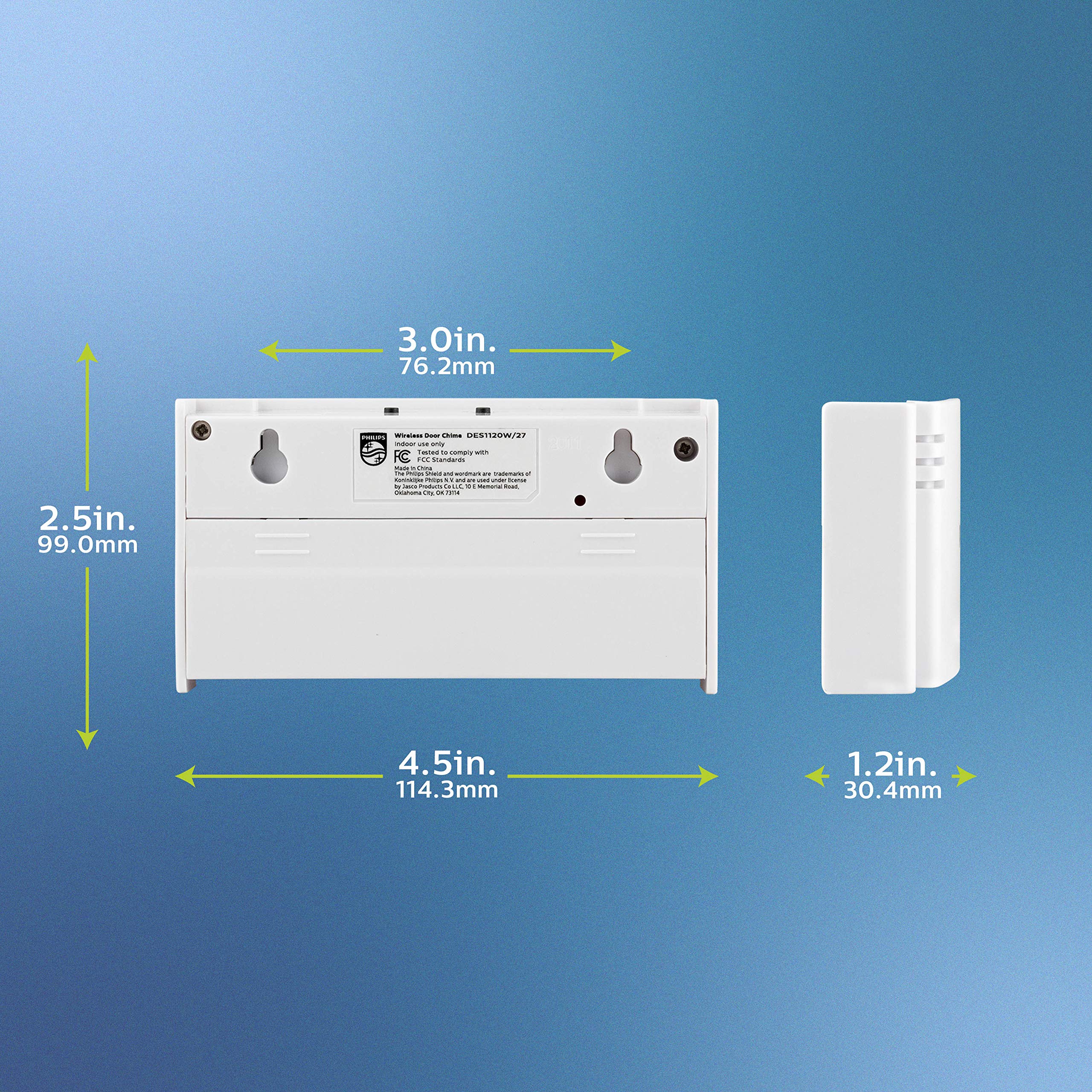 Foto 5 pulgar | Kit De Timbre Inalámbrico Philips Des1120w/27 150 M Blanco - Venta Internacional.