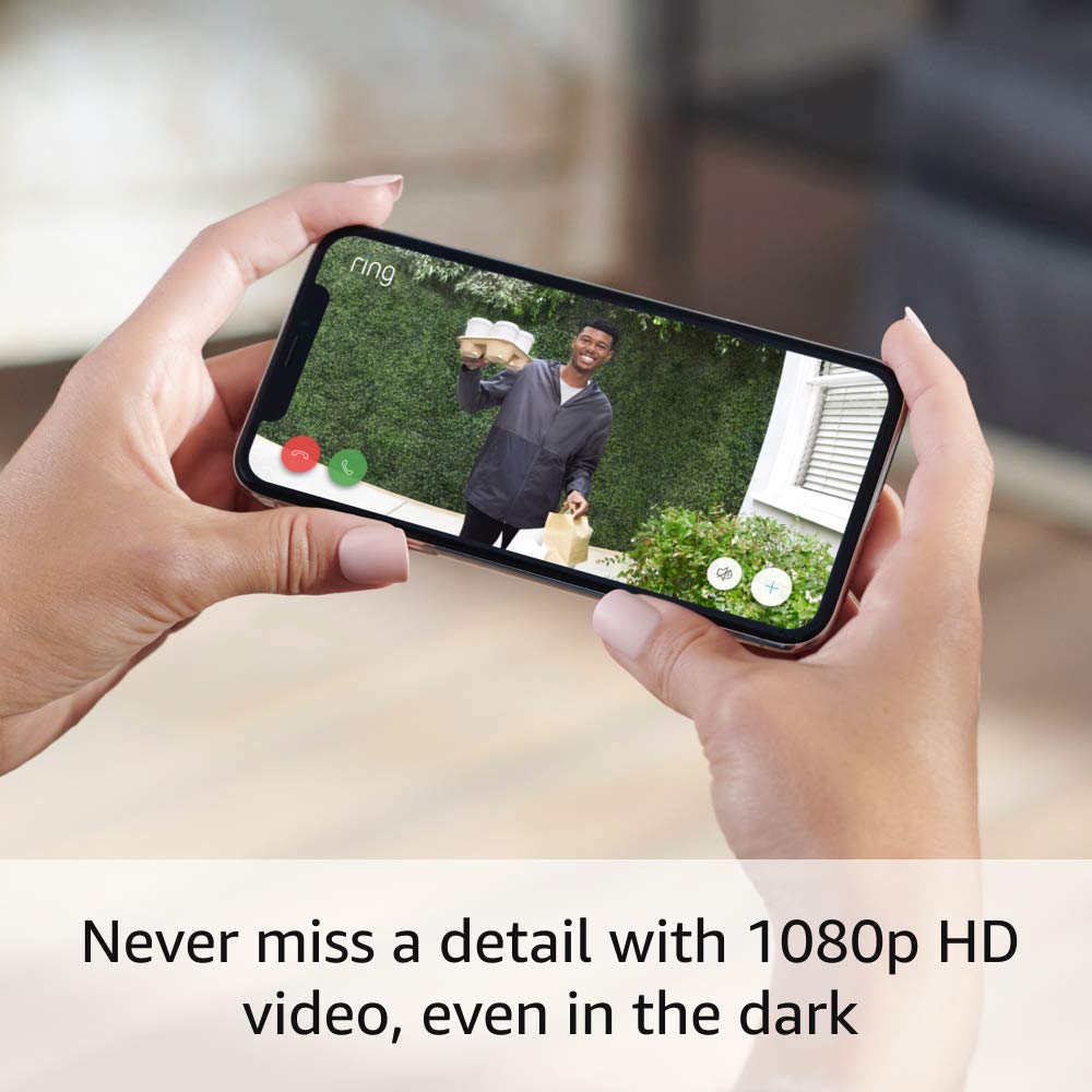 Foto 4 pulgar | Timbre De Videoportero Con Cable 1080p Hd Con Conversación Y Movimiento Bidireccionales - Venta Internacional.
