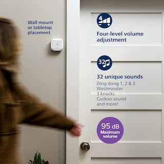 Foto 3 | Kit De Timbre De Seguridad Inalámbrico Philips Des6572wb/37 - Venta Internacional.