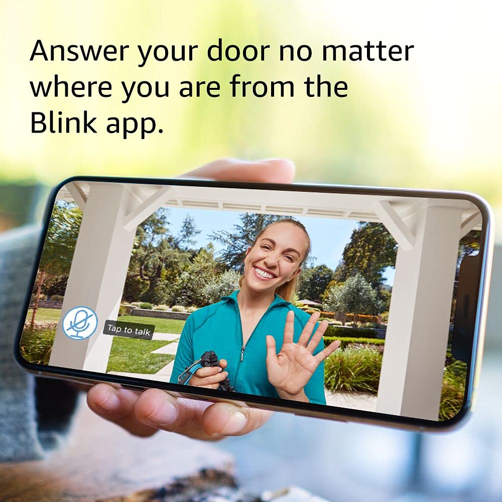 Foto 3 pulgar | Video Doorbell Blink, Audio Bidireccional, Hd, Vídeo En Movimiento, Alexa, Blanco - Venta Internacional.
