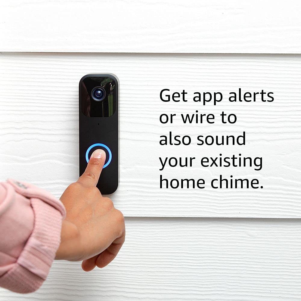 Foto 4 pulgar | Video Doorbell Blink, Audio Bidireccional, Hd, Vídeo En Movimiento, Alexa, Blanco - Venta Internacional.