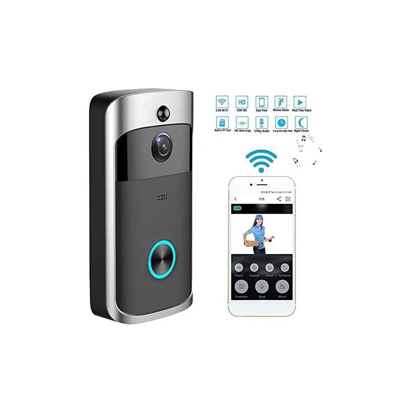 Foto 1 | Timbre Inalámbrico Con Vídeo Con Videocámara Y Visión Nocturna - Venta Internacional.