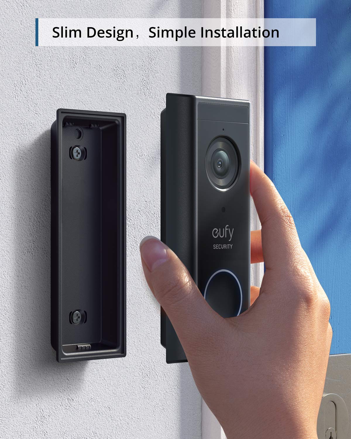 Foto 6 pulgar | Timbre Con Vídeo Eufy Security C210, Batería 1080p, 120 Días - Venta Internacional.