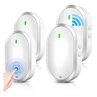 Foto 1 | Timbre Inalámbrico Impermeable Con Led 2 Transmisores 2 Receptores Eo Safe Imports Esi-18821 Blanco