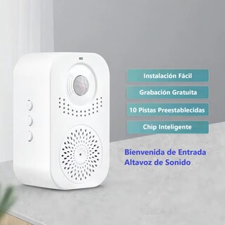 Foto 2 | Timbre De Puerta Con Sensor Infrarrojo Y Saludo De Voz Eo Safe Imports Esi-18822 Blanco