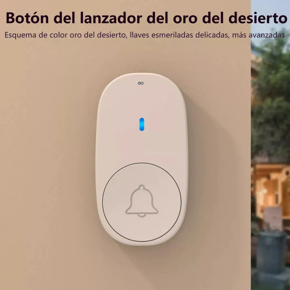 Foto 3 pulgar | Timbre Inalámbrico Impermeable Multicolor Con Luz Led Eo Safe Imports Esi-18824 Blanco