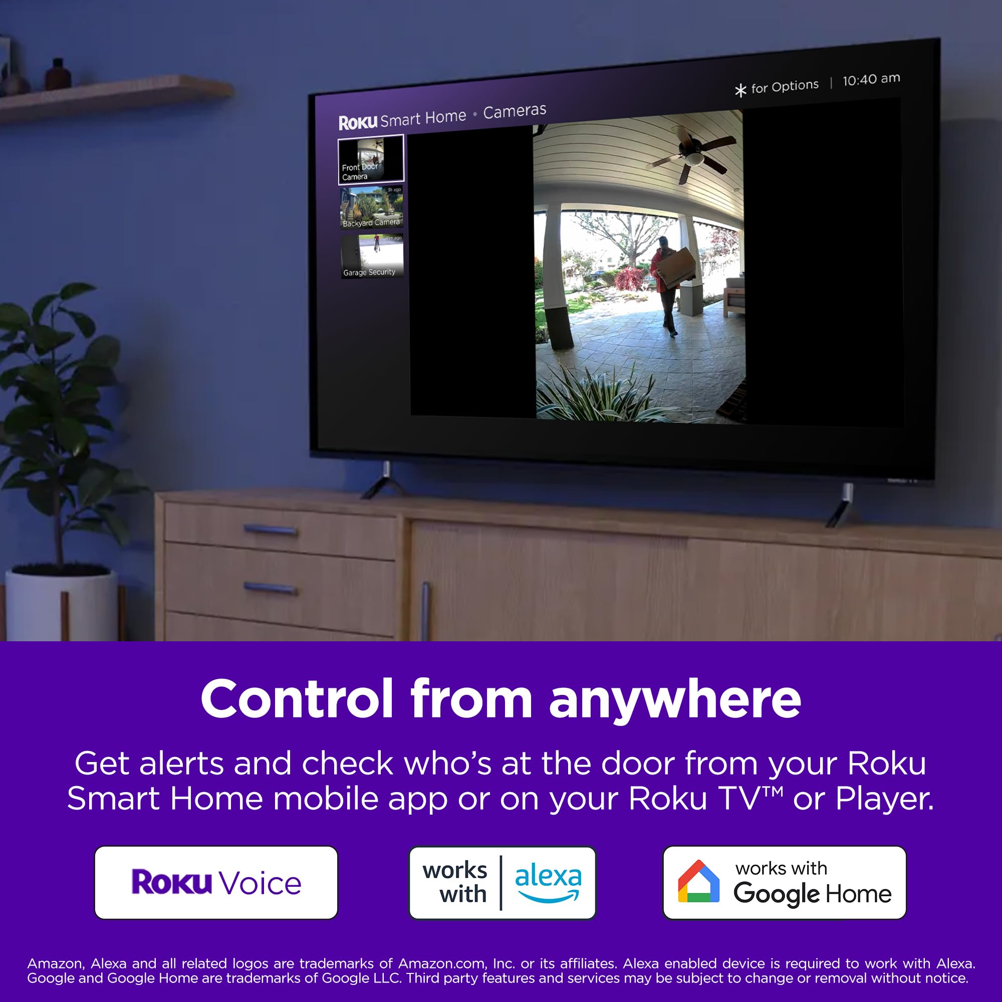 Foto 5 pulgar | Timbre Con Vídeo Roku Smart Home Wireless 1440p Hd Night Visio - Venta Internacional.