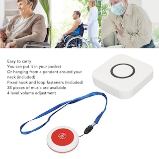 Foto 3 | Sistema Inalámbrico De Buscapersonas Para Cuidadores Ashata Ip55 A Prueba De Agua - Venta Internacional.