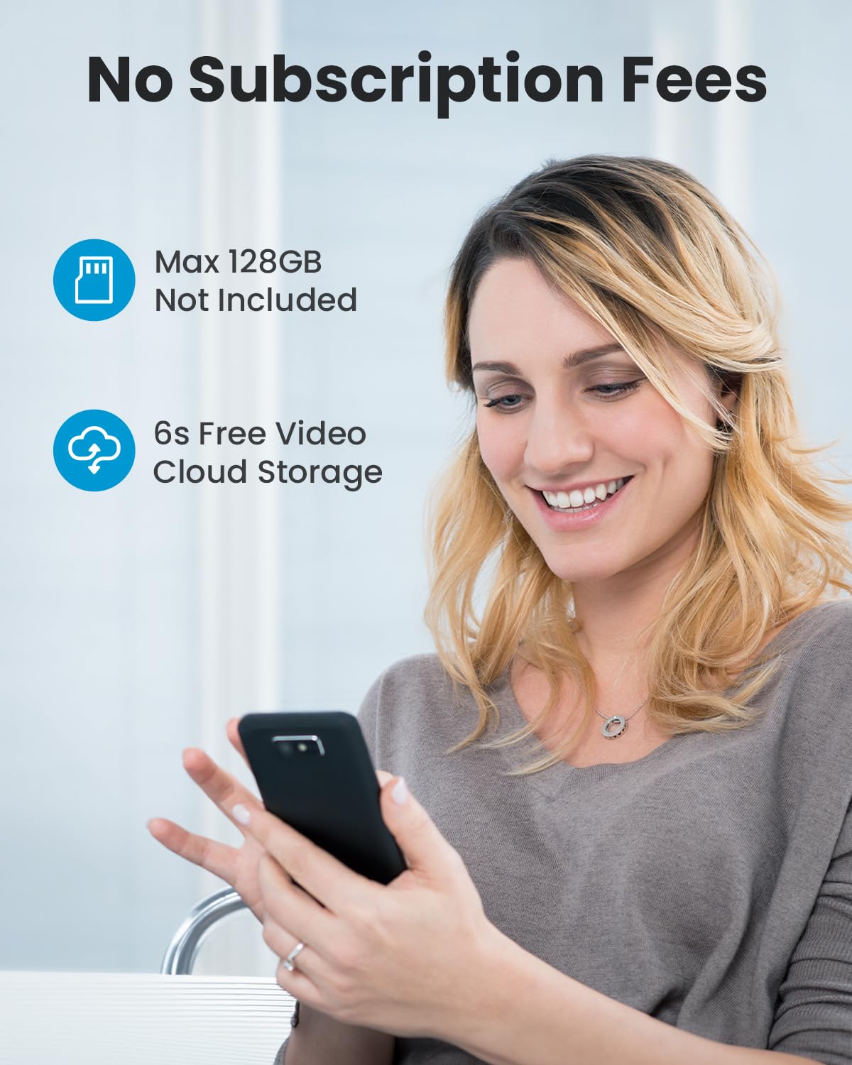 Foto 2 | Timbre Inalámbrico Con Vídeo Iegeek J9 1080p Fhd Con Timbre Y Alexa - Venta Internacional.