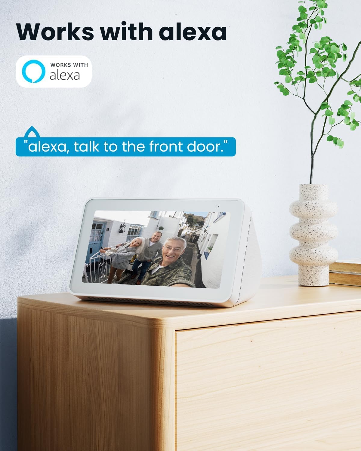 Foto 3 | Timbre Inalámbrico Con Vídeo Iegeek J9 1080p Fhd Con Timbre Y Alexa - Venta Internacional.