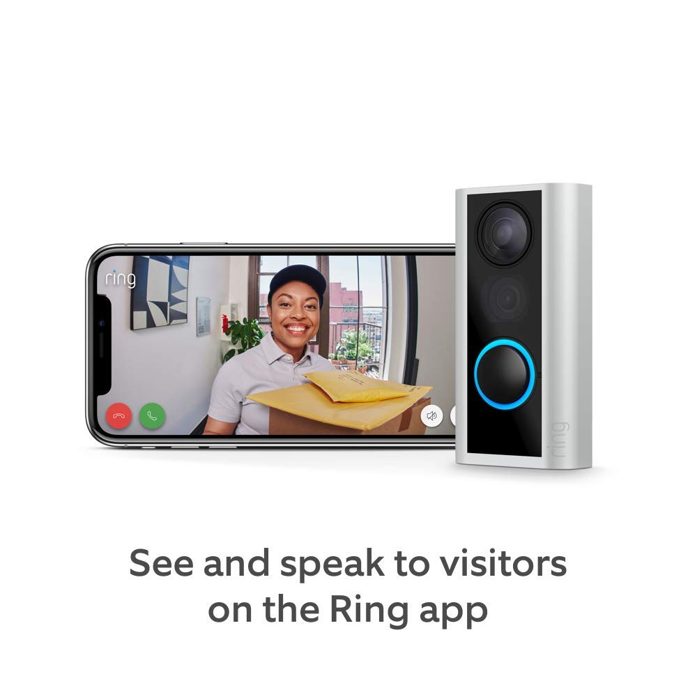 Foto 3 pulgar | Cámara Inteligente Con Videotimbre Con Forma De Mirilla Hd 1080p Con Alexa - Venta Internacional.