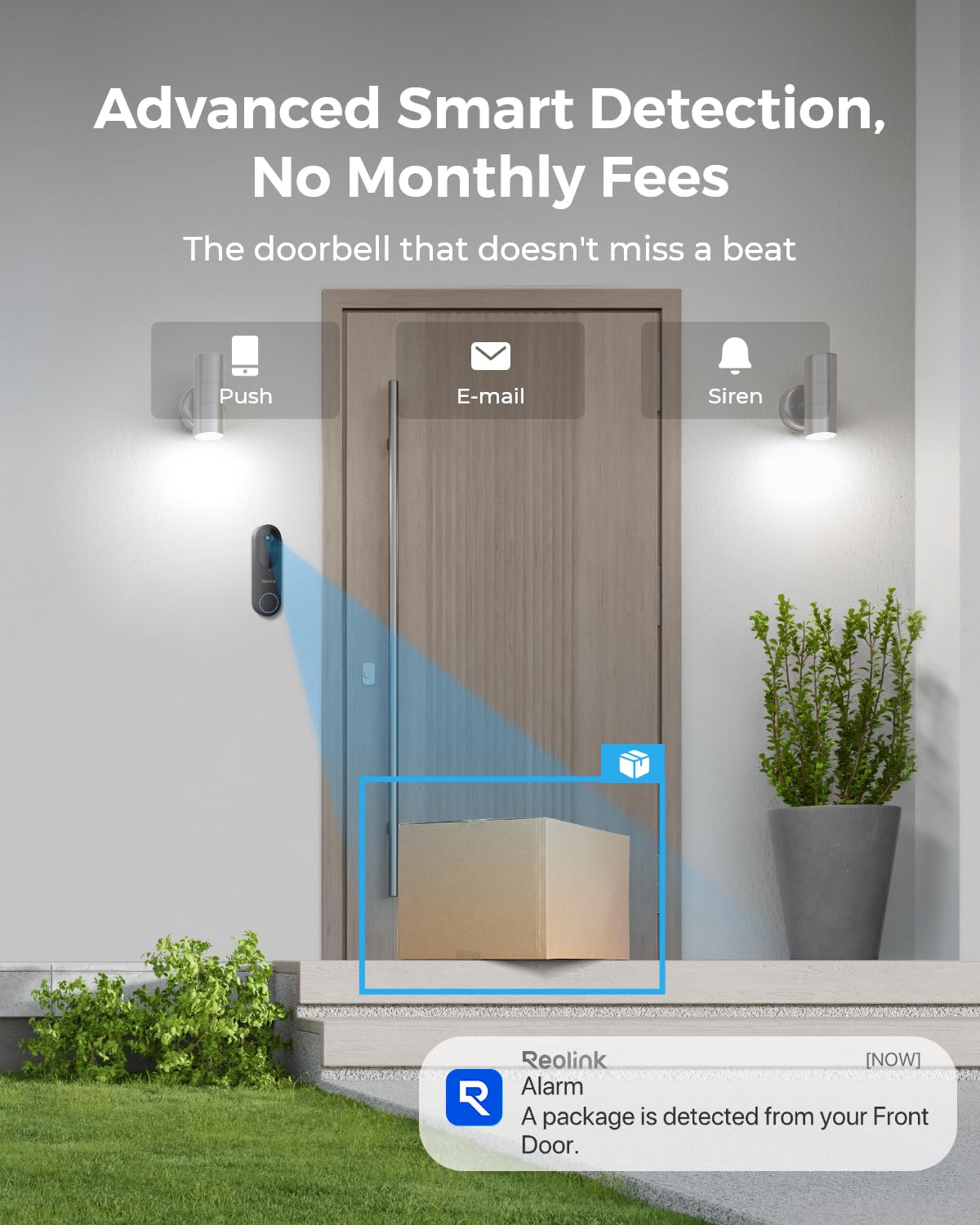 Foto 3 | Timbre Con Vídeo Reolink + Home Hub 2k Wifi Con Batería/cableado - Venta Internacional.