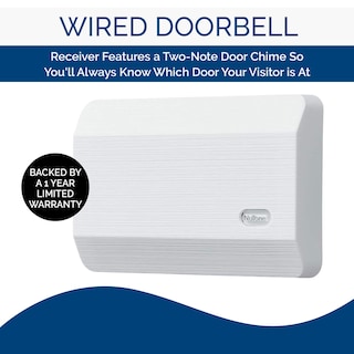Foto 2 | Timbre De Puerta Broan-nutone La11wh Blanco Texturizado Con Cable - Venta Internacional.