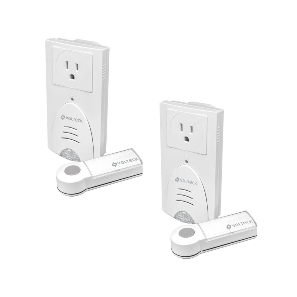Foto 2 pulgar | Volteck 2 Pack De Timbre Inalámbrico Con Clavija Alcance 50m
