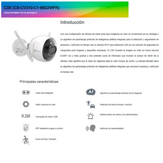 Foto 5 | Cámara de Seguridad Ezviz C3x con Wifi