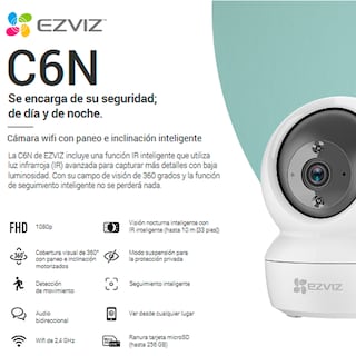 Foto 2 | Kit de Cámaras EZVIZ KIT-C6N/C3TN color Blanco Wifi Incluye C6N para Uso en Interior y para Uso en Exterior