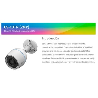 Foto 4 | Kit de Cámaras EZVIZ KIT-C6N/C3TN color Blanco Wifi Incluye C6N para Uso en Interior y para Uso en Exterior