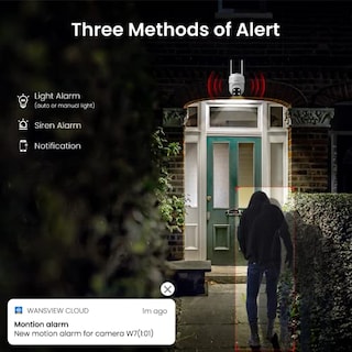 Foto 4 | Venta Internacional - Cámara De Seguridad Wansview 2k Inalámbrica Para Exteriores Wifi 2.4ghz