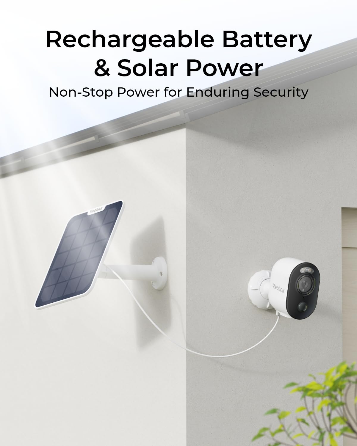 Foto 3 pulgar | Cámara De Seguridad Reolink Argus 3e Solar Wireless 2k 3mp Hd - Venta Internacional.
