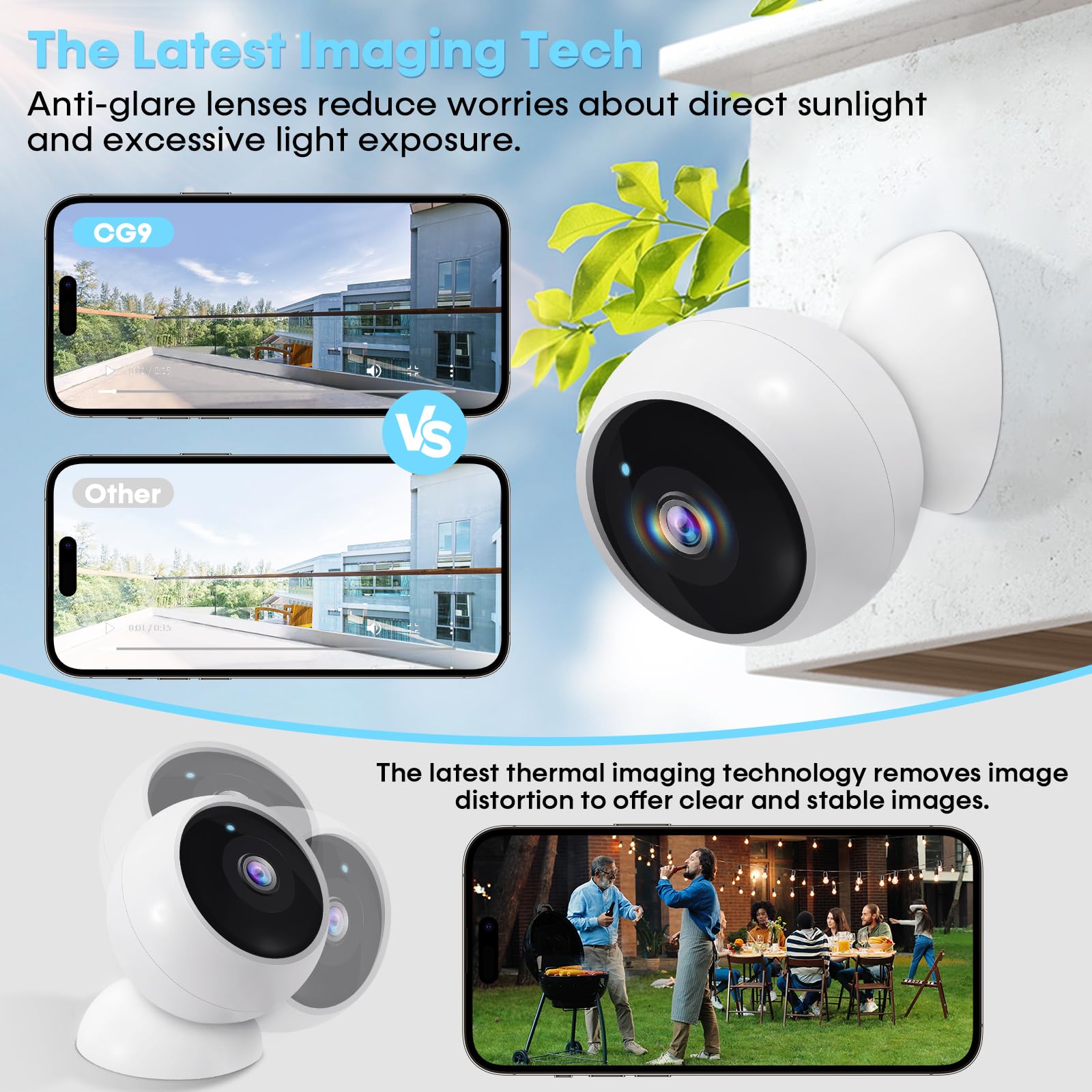 Foto 5 | Cámara De Seguridad Amtifo Wireless 2k Wifi Con Detección De Movimiento Ai - Venta Internacional.