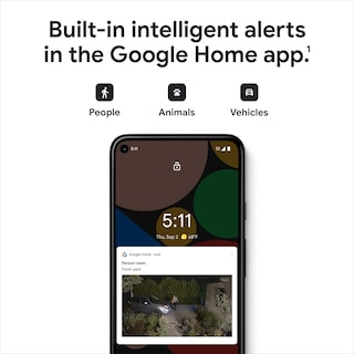 Foto 2 | Cámara de Seguridad con Reflector Exterior Google Nest Cam Blanco - Venta Internacional