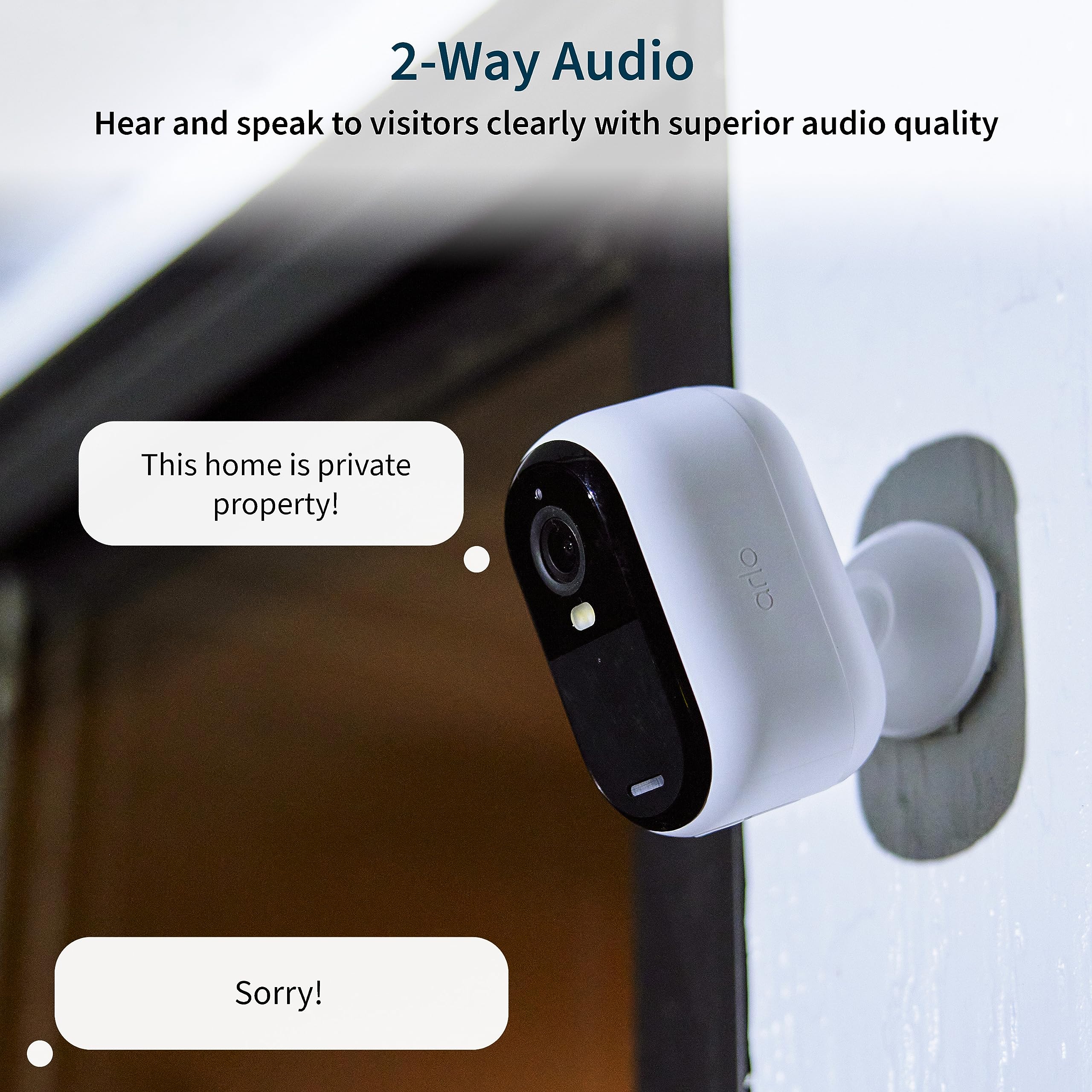 Foto 8 pulgar | Cámara de Seguridad Arlo Essential 2K 2.a Generación para Interiores y Exteriores Blanco - Venta Internacional