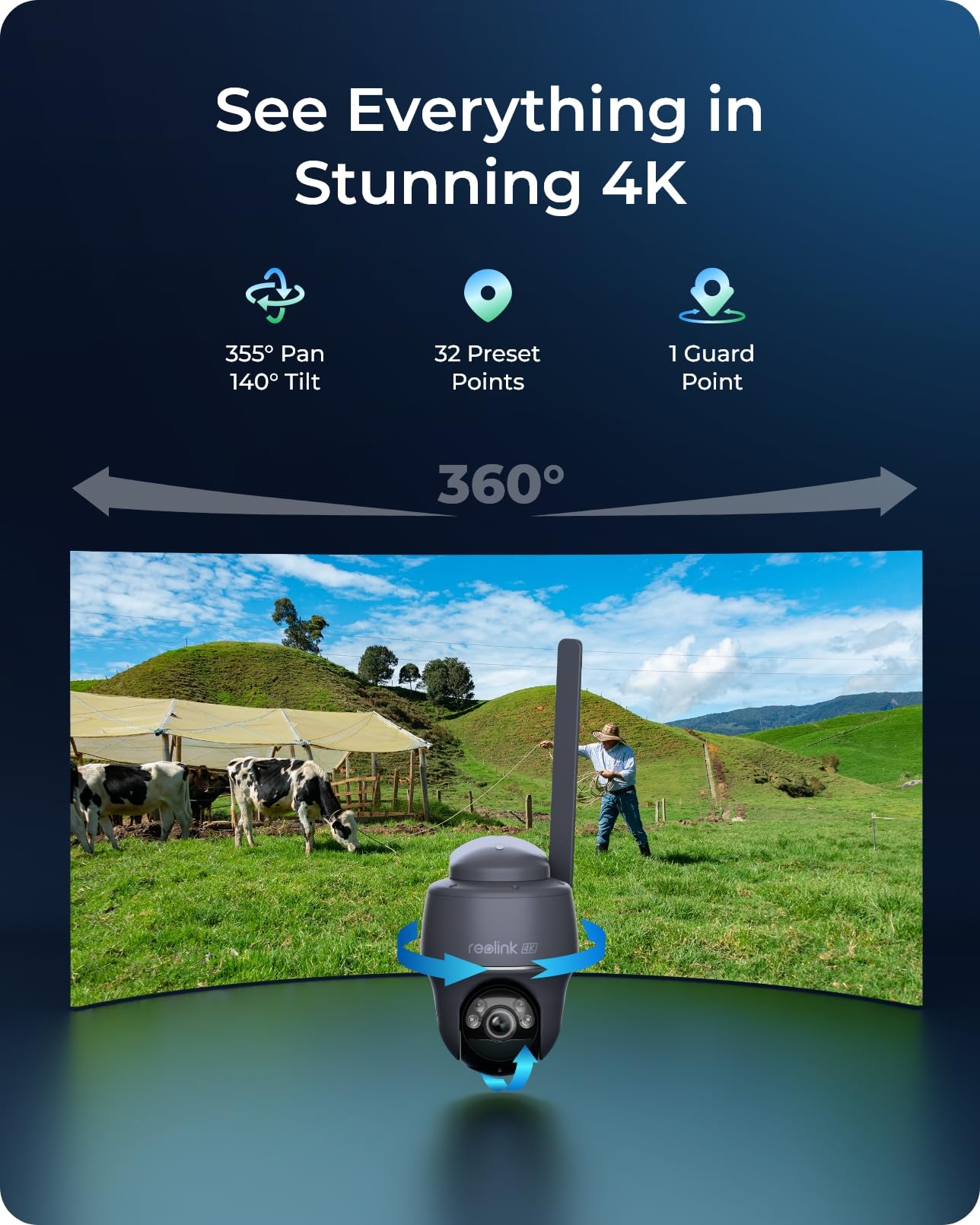 Foto 3 pulgar | Cámara De Seguridad Reolink 4g Lte Celular 4k Sin Wifi Solar - Venta Internacional.