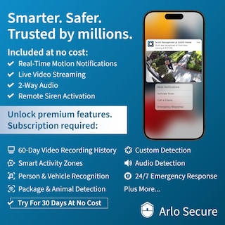 Foto 2 | Cámara De Seguridad Arlo Essential Xl 2k 2.ª Generación Sin Cables Blanca - Venta Internacional.