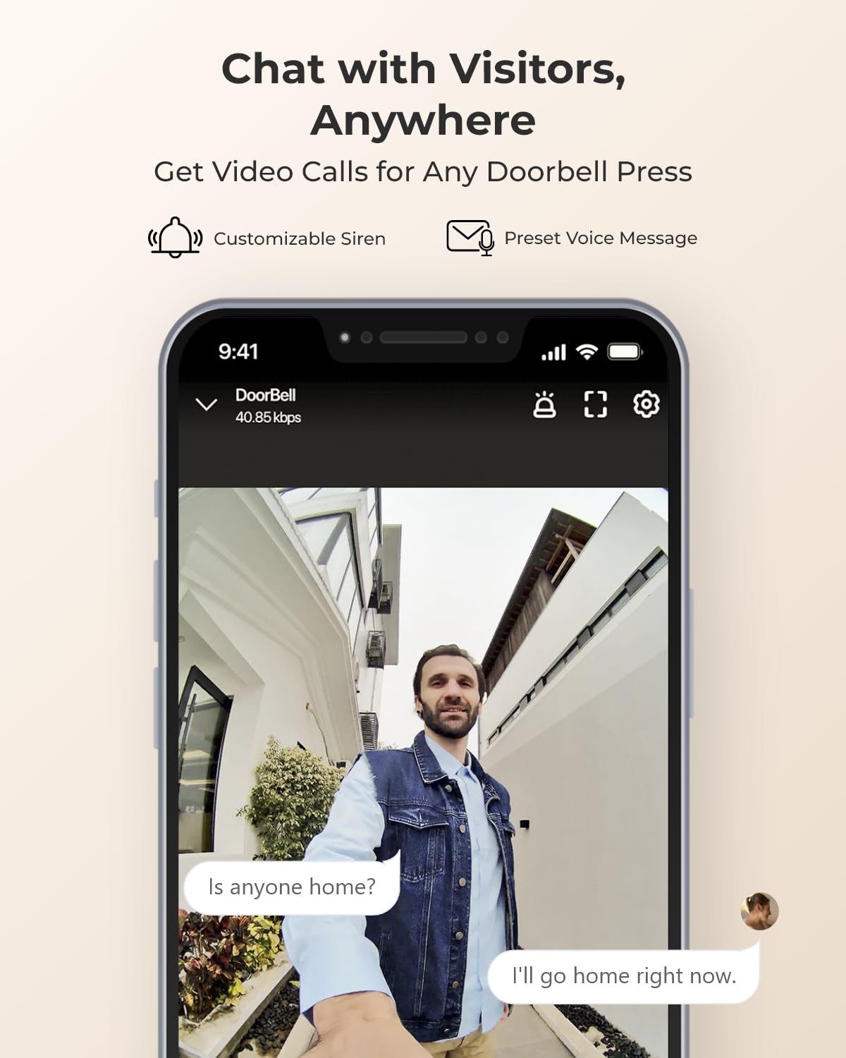 Foto 4 | Videocámara Reolink 2k Poe Con Timbre Y Detección De Personas - Venta Internacional.