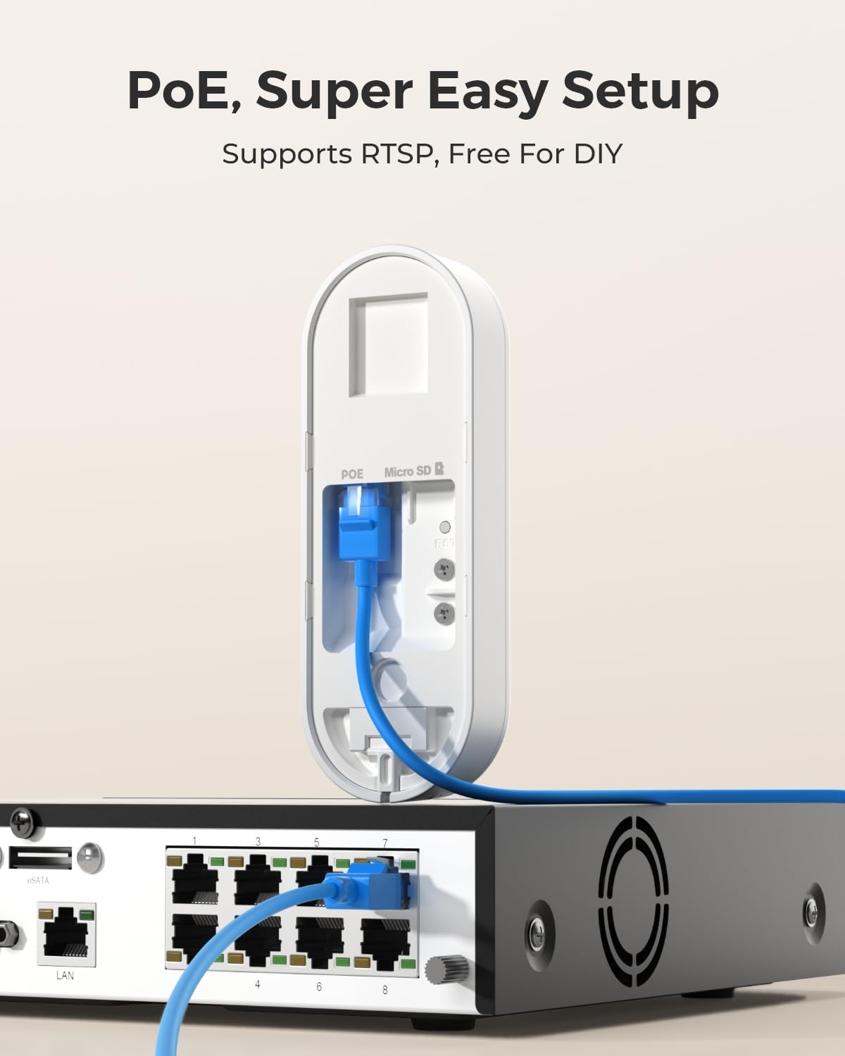 Foto 7 | Videocámara Reolink 2k Poe Con Timbre Y Detección De Personas - Venta Internacional.