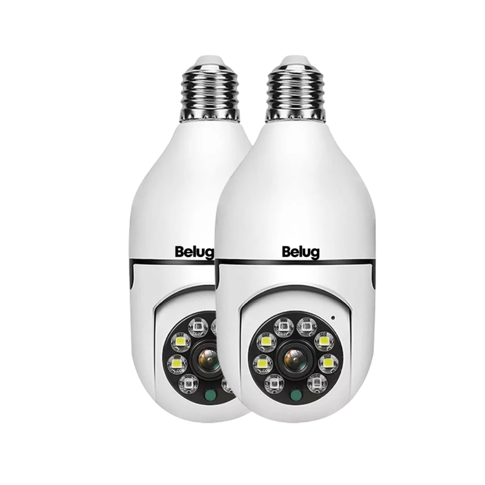 Foto 2 pulgar | Cámara De Seguridad Wifi De Hd Visión Nocturna Alarma 2 Pcs, Belug Blanco