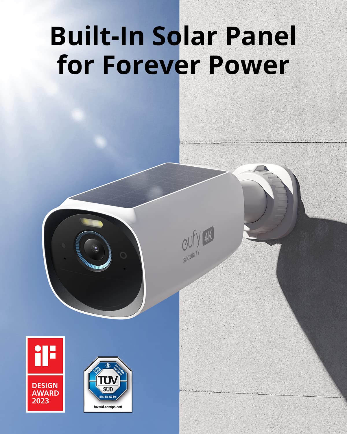 Foto 6 pulgar | Cámara De Seguridad Eufy Security Eufycam S330 Kit De 3 Cámaras 4k - Venta Internacional.