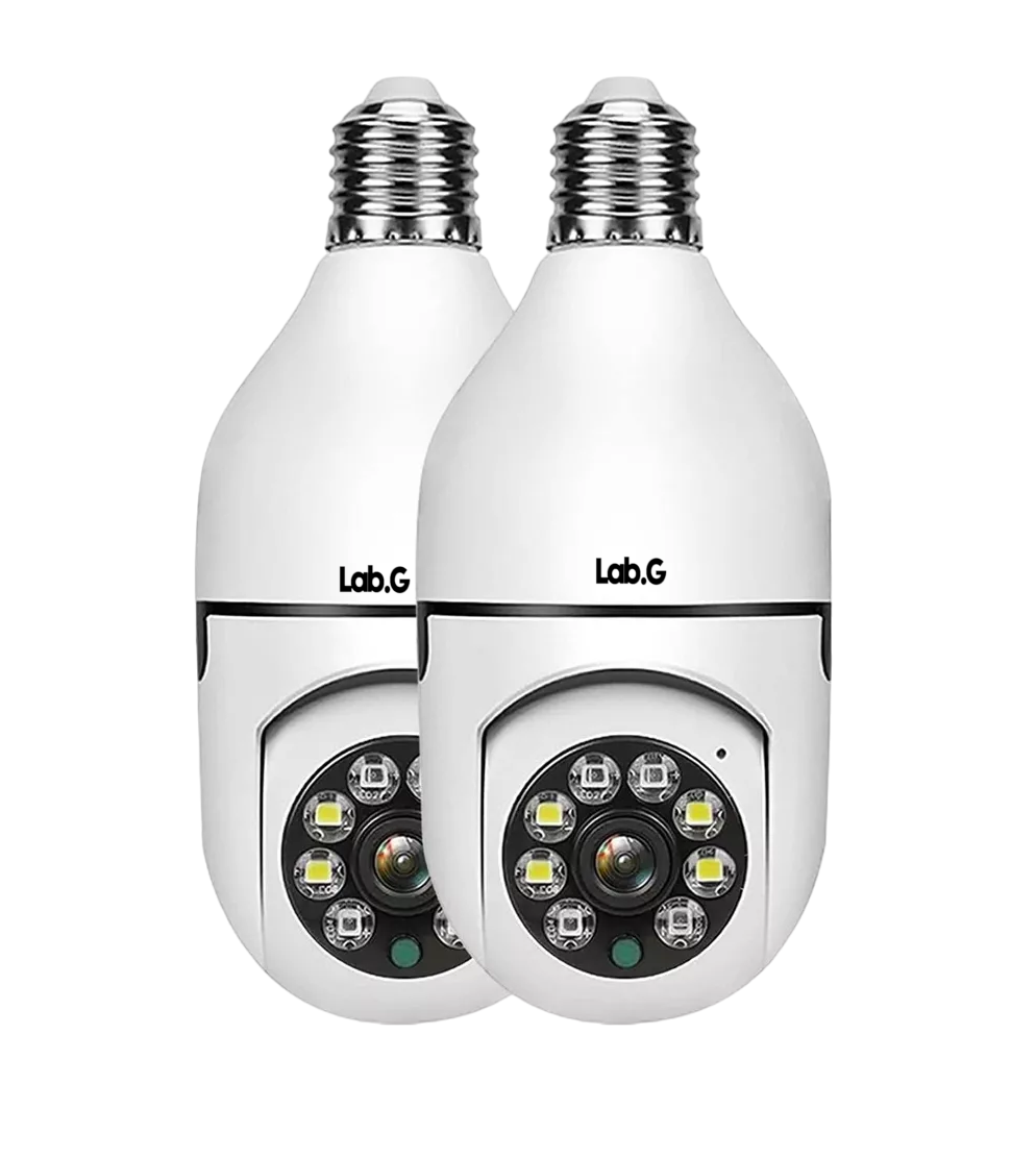 Foto 2 pulgar | Cámara De Seguridad Wifi De Hd Visión Nocturna Alarma 2 Pcs, Blanco
