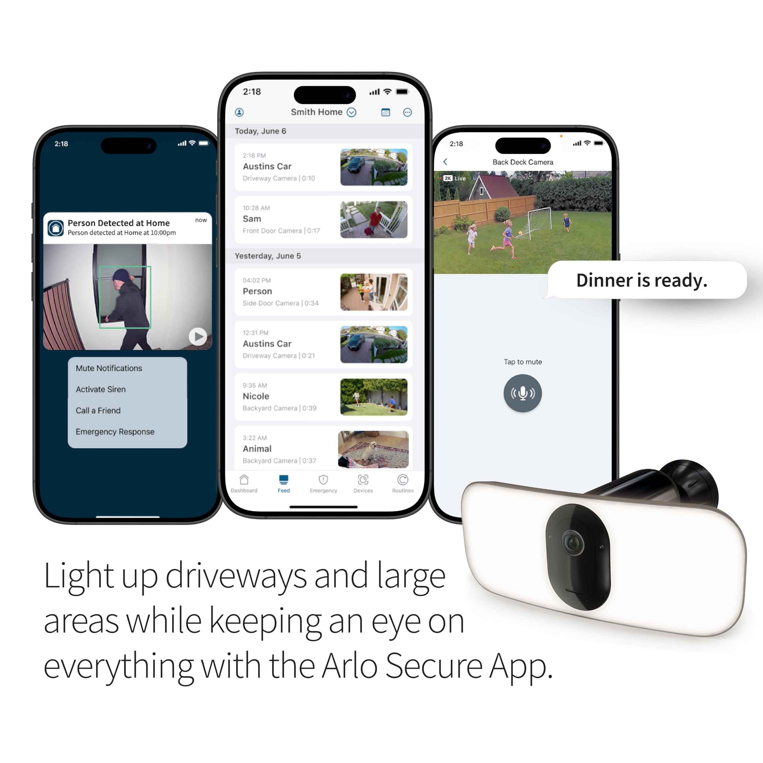 Foto 3 | Cámara De Seguridad Arlo Pro 3 Led Floodlight 2k Hdr Negra - Venta Internacional.