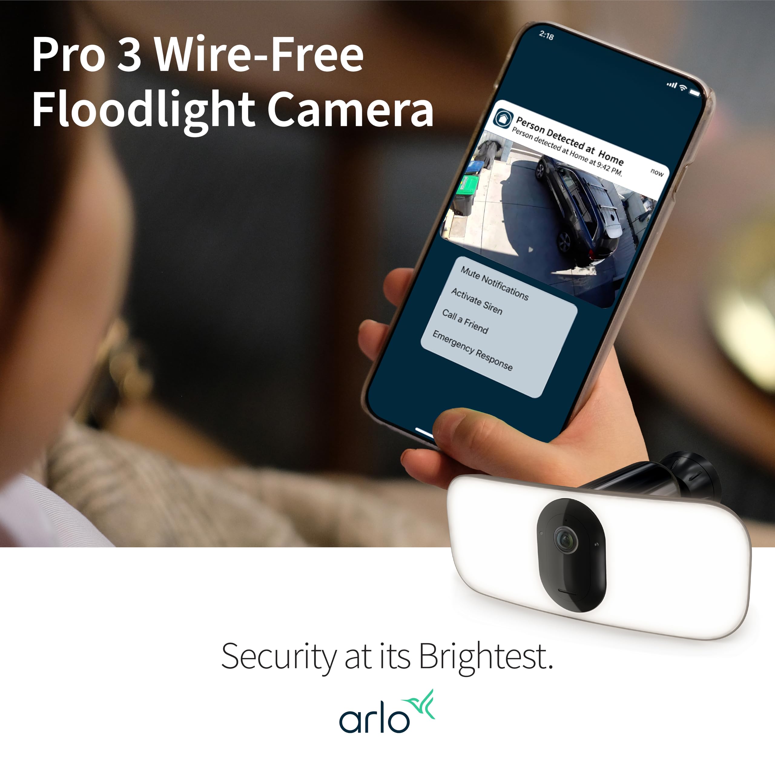 Foto 7 pulgar | Cámara De Seguridad Arlo Pro 3 Led Floodlight 2k Hdr Negra - Venta Internacional.