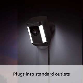 Foto 3 | Cámara De Seguridad Ring Spotlight Cam Cableada Con Focos Negros - Venta Internacional.