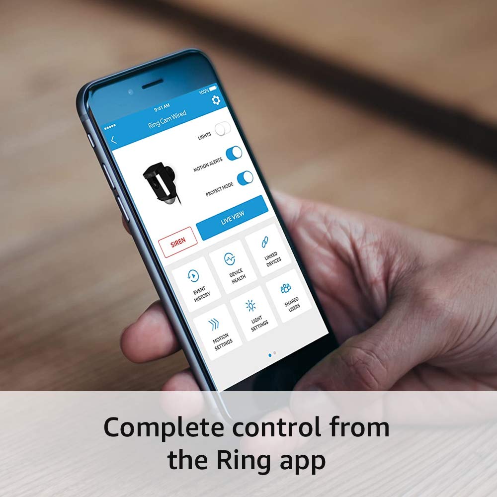 Foto 4 | Cámara De Seguridad Ring Spotlight Cam Cableada Con Focos Negros - Venta Internacional.
