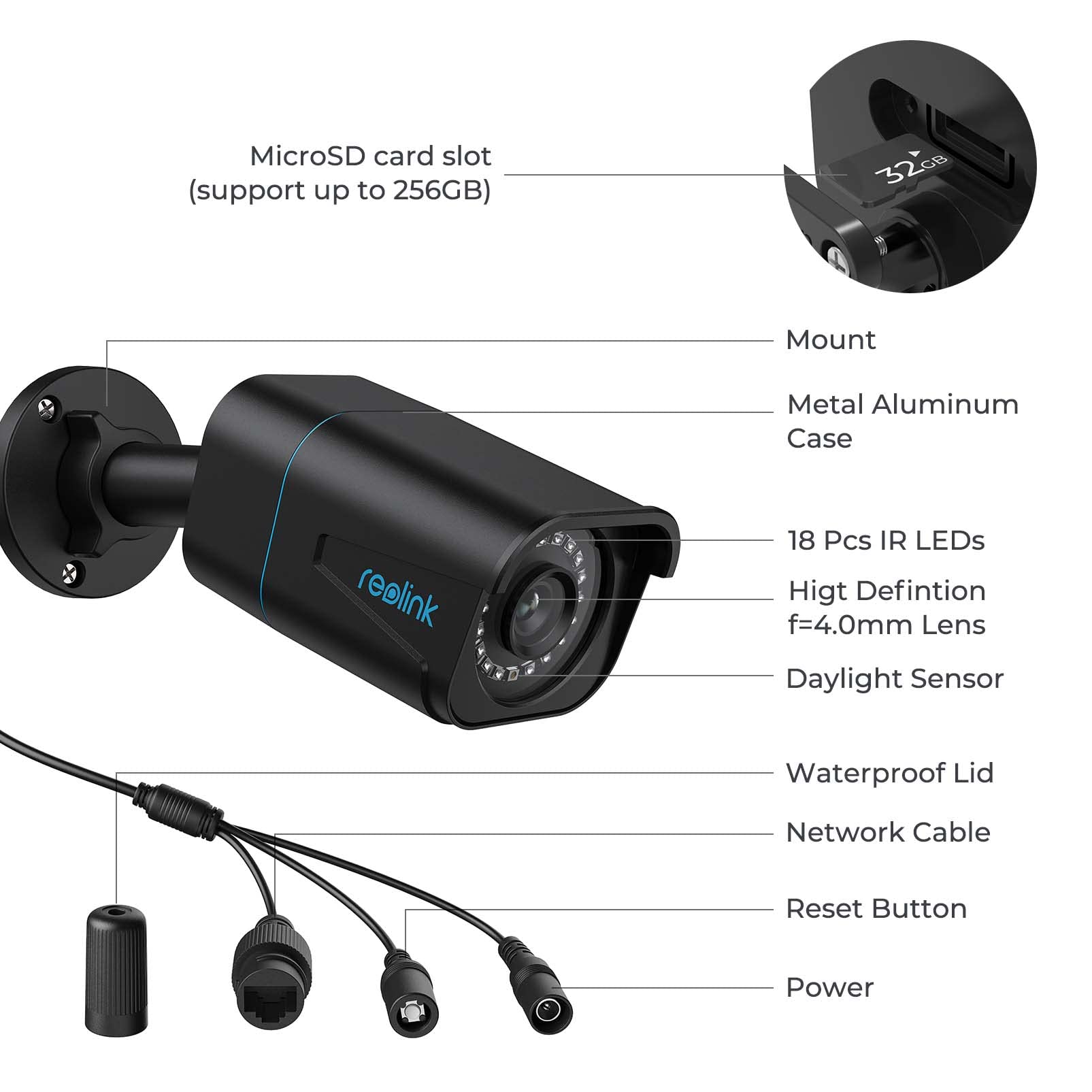 Foto 8 pulgar | Cámara de Seguridad Reolink 4k/8mp Bullet Poe Ip Rlc-810a  - Venta Internacional