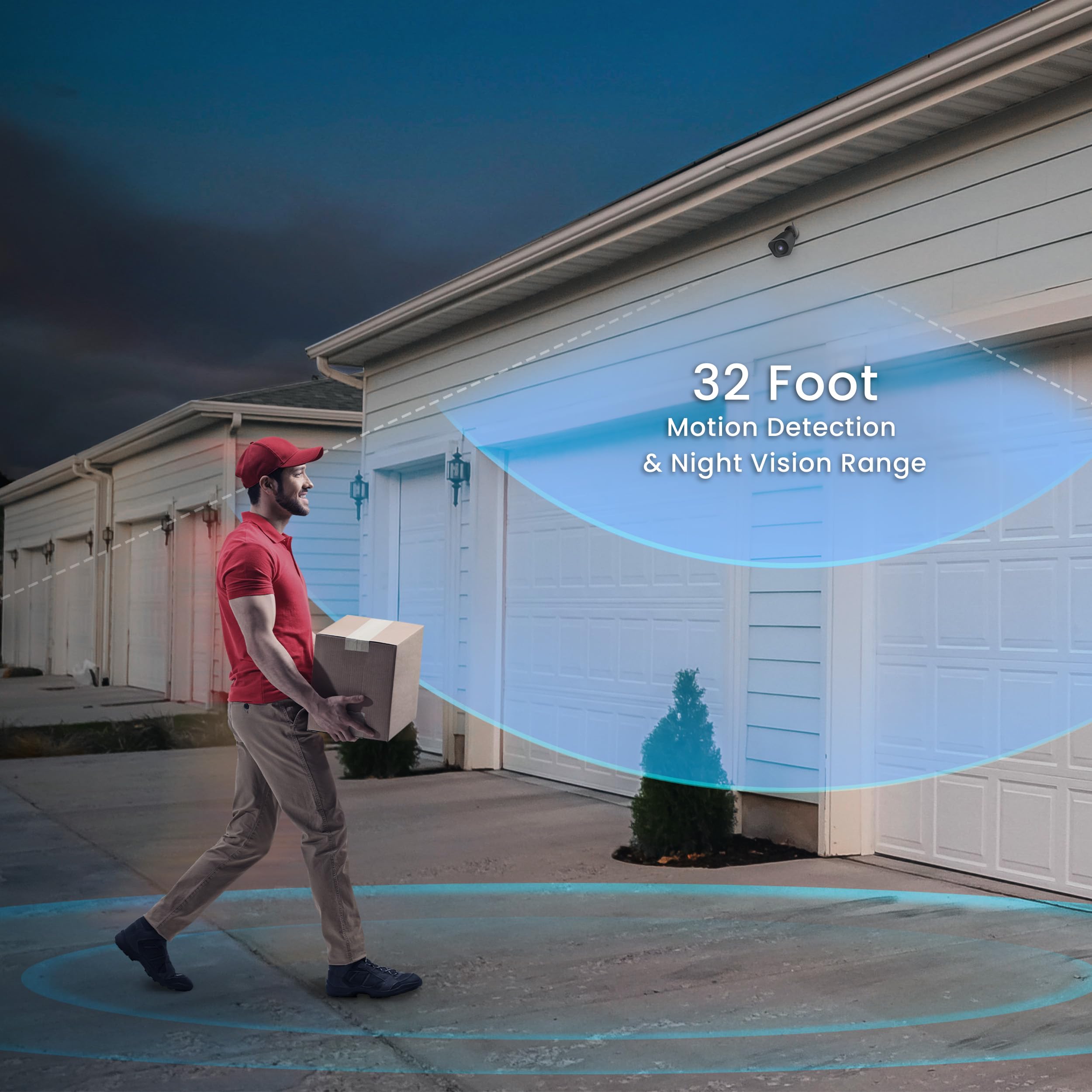Foto 4 | Cámara Exterior Feit Electric 1080p Hd Wifi Con Alexa Y Google - Venta Internacional.