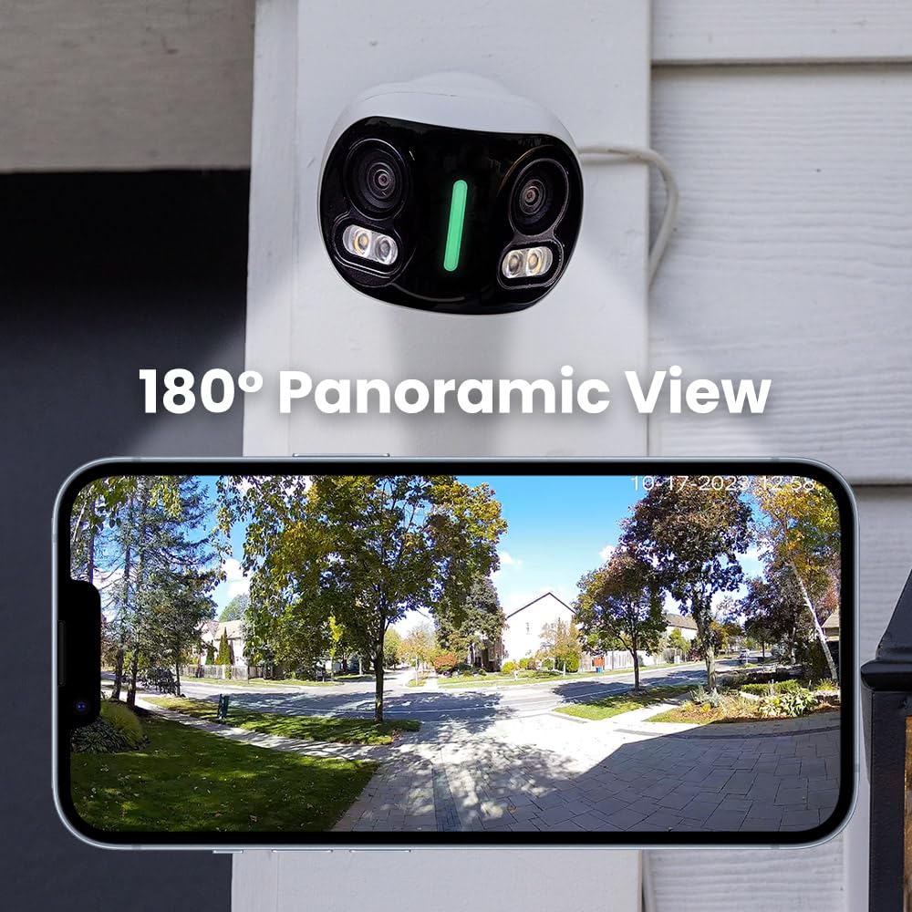 Foto 6 pulgar | Cámara De Seguridad Lorex 4k 8mp Ip Con Cable De Doble Lente Para Exteriores - Venta Internacional.