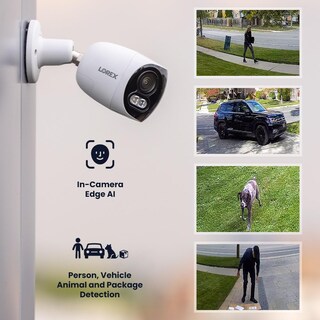Foto 7 | Cámara De Seguridad Lorex 4k 8mp Ip Con Cable De Doble Lente Para Exteriores - Venta Internacional.