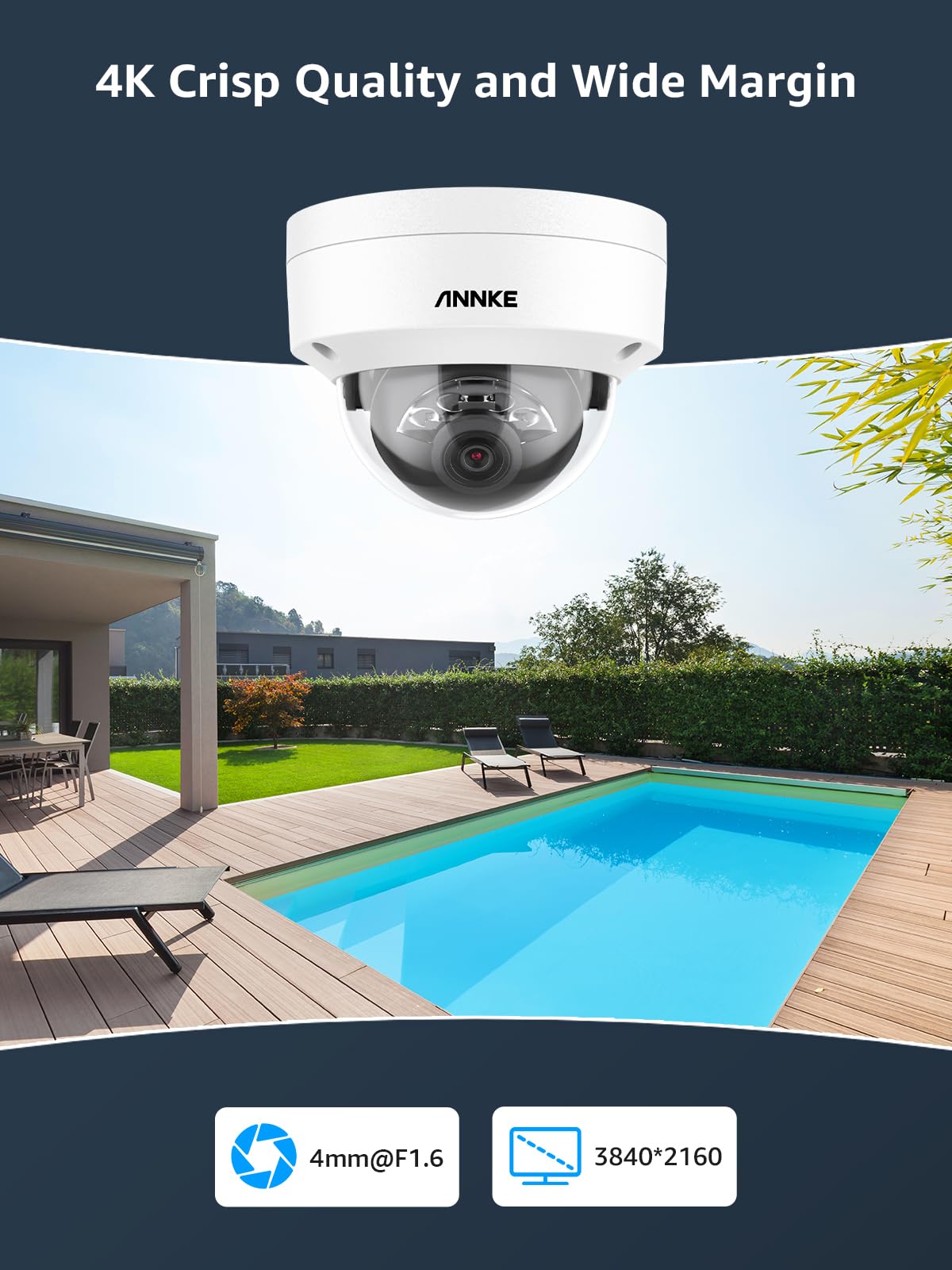 Foto 8 pulgar | Sistema De Cámara De Seguridad Annke 4k Poe 12mp H.265+ Nvr 2tb Hdd - Venta Internacional.