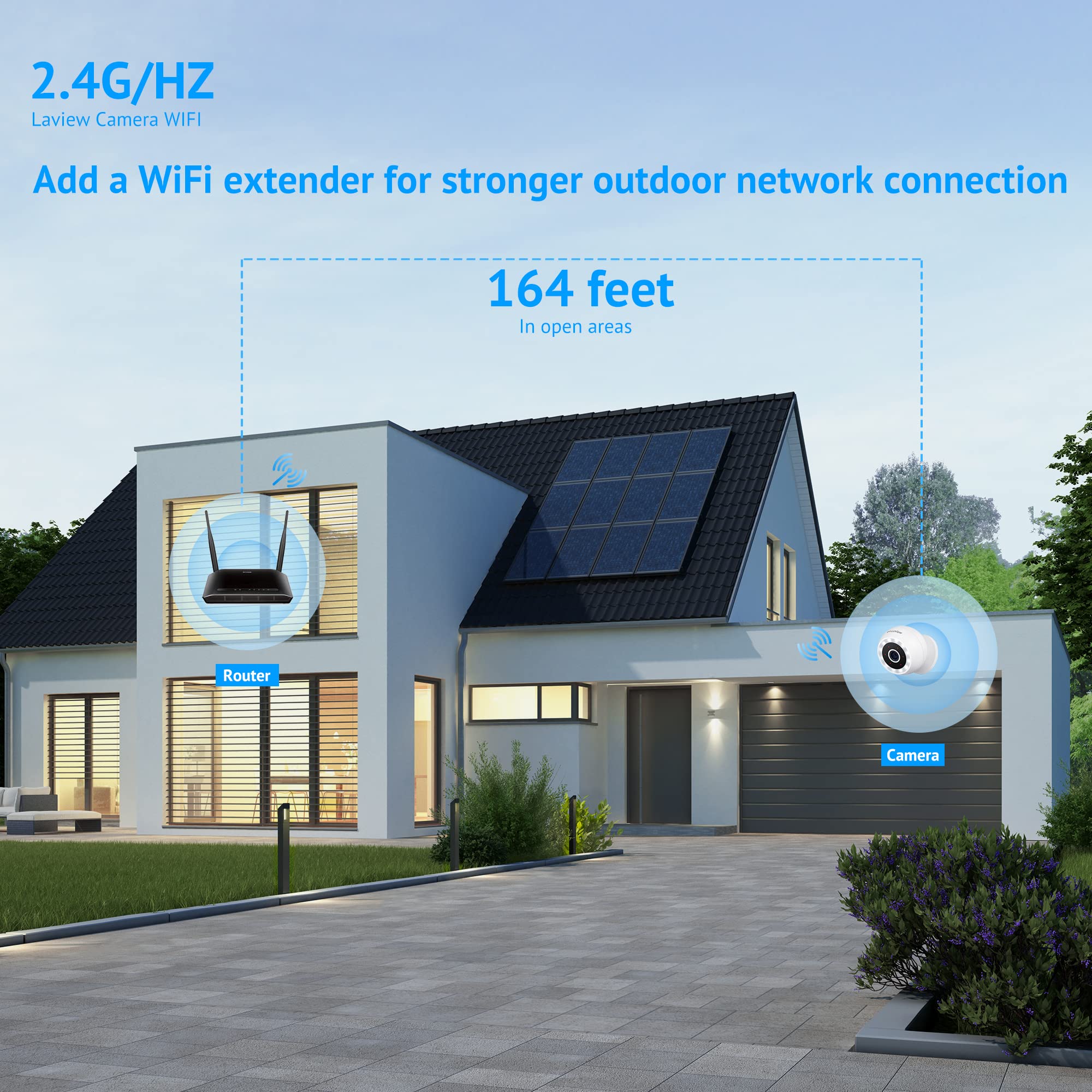 Foto 7 | Cámaras De Seguridad Laview 4mp 2k Exterior Interior Cableadas Ip65 - Venta Internacional.