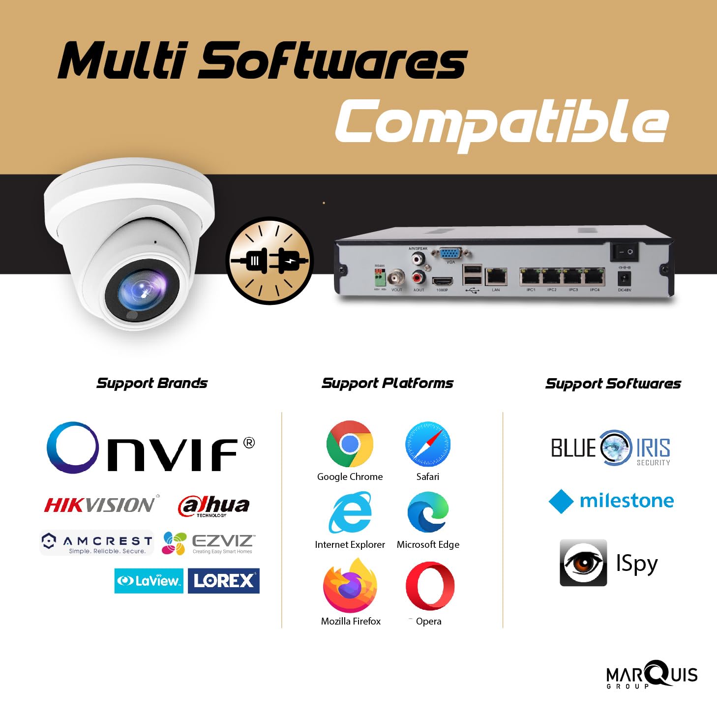Foto 6 pulgar | Cámara De Seguridad Ip Marquis Hik/uniview 4mp Poe Outdoor - Venta Internacional.