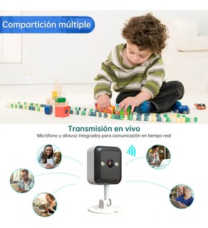 Foto 4 | Cámaras De Seguridad Wifi 3mp Resistencia Agua Blanco