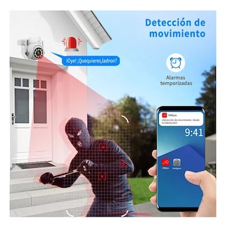 Foto 3 | Cámara de Seguridad Belug con Wifi 2mp Hd color Blanco