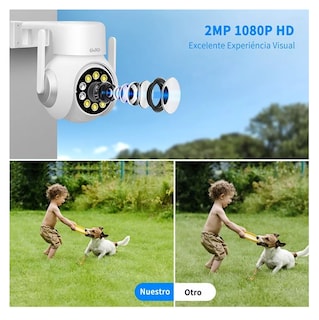 Foto 4 | Cámara de Seguridad Belug con Wifi 2mp Hd color Blanco