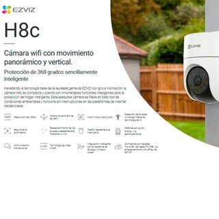 Foto 4 | Camara Ptz Wifi Cobertura 360° Vision Nocturna A Color Full Hd Ezviz